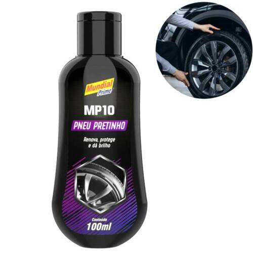 Limpa pneus automotivo pretinho 100 ml MP10 - LI04000032