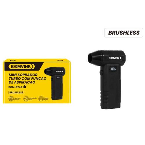 Mini soprador a bateria Brushless com função aspiração - BOM-9742 Mini soprador a bateria Brushless com função aspiração - BOM-9742