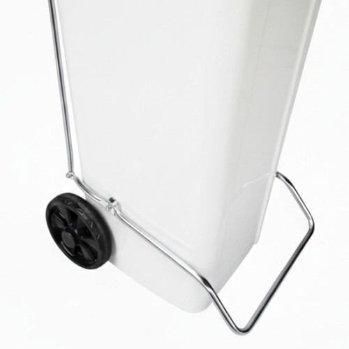 Lixeira pl�stica 120 litros com pedal e rodas