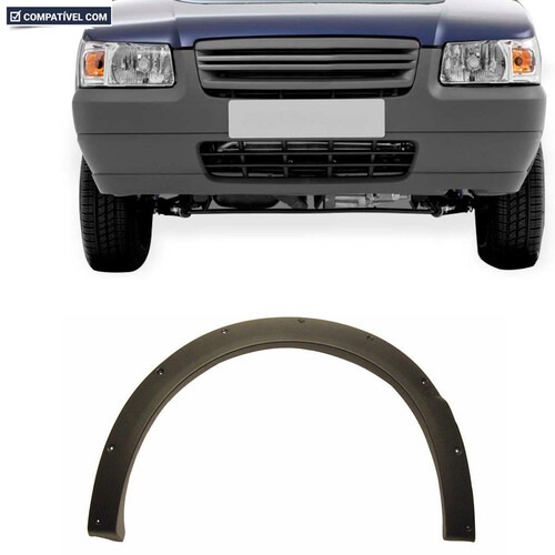 Moldura roda Uno Way 2006 a 2008 dianteiro esquerdo preto texturizado - 3244 Moldura roda Uno Way 2006 a 2008 dianteiro esquerdo preto texturizado - 3244