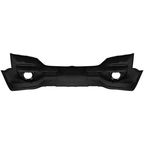 Para-choque S10 2017 a 2021 dianteiro preto liso com grade central inferior - 1686