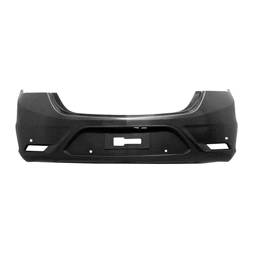 Para-choque Prisma 2016 a 2020 traseiro preto liso parcial com furo - 1710
