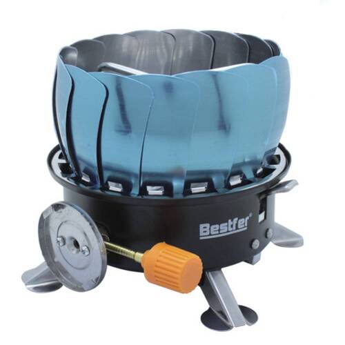 Fogareiro port�til a g�s paleta corta-vento com acendimento autom�tico - BFH3008