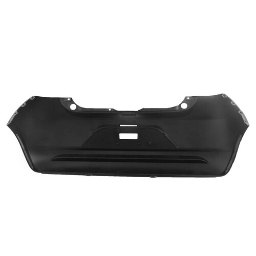 Para-choque Mobi 2016 a 2022 traseiro preto liso sem furo para sensor - 3559
