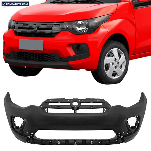 Para-choque Mobi 2016 a 2020 dianteiro preto liso com e sem farol - 3560 Para-choque Mobi 2016 a 2020 dianteiro preto liso com e sem farol - 3560