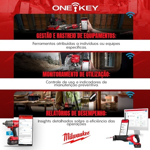 Rebitador a bateria 18V com 1 bateria One-Key FUEL - 2660 110V/220V Rebitador a bateria 18V com 1 bateria One-Key FUEL - 2660 110V/220V