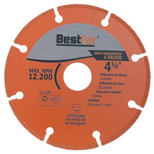 Disco diamantado 105 mm para metal - BFH3271 Disco diamantado 105 mm para metal - BFH3271