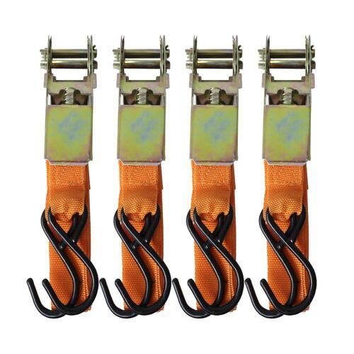 Cinta com catraca para amarra��o de carga capacidade 50 kg 4 pe�as - F-254