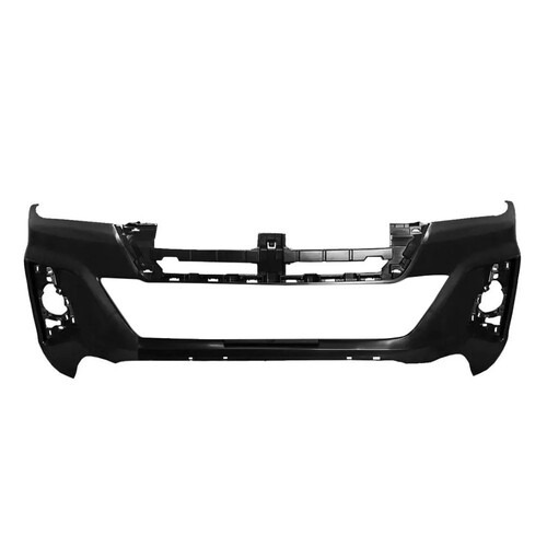 Para-choque Hilux 2018 a 2020 dianteiro preto sem grade - 7074