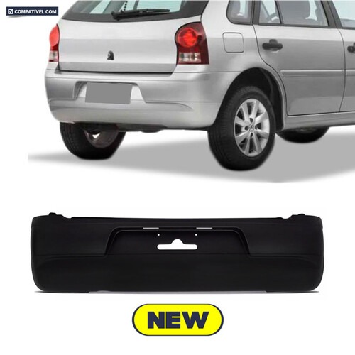 Para-choque Gol G4 2005 a 2013 traseiro preto - 6477