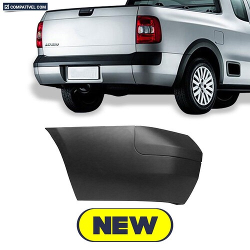 Para-choque Saveiro G5 2009 a 2013 G6 2013 a 2016 traseiro lado esquerdo - 6363