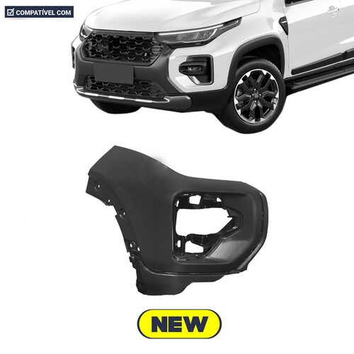 Para-choque Strada Edizione Ranch Ultra 2023 a 2025 dianteiro preto com e sem farol - 3346