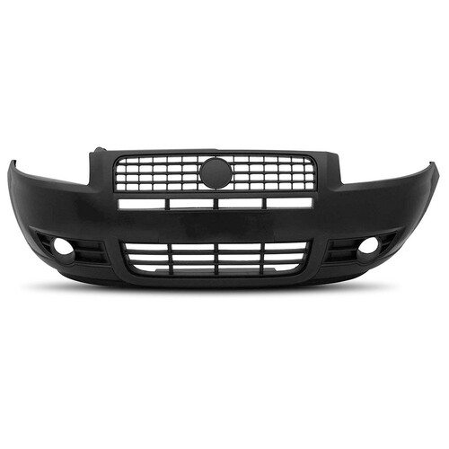 Para-choque Strada Working 2009 a 2013 dianteiro preto liso com farol - 3461