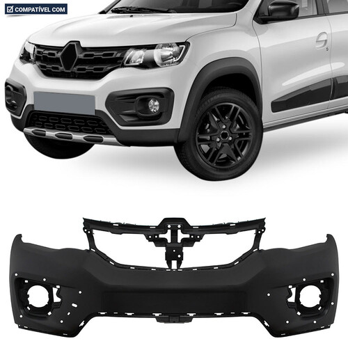 Para-choque Kwid Outsider 2019 a 2022 dianteiro com e sem farol - 4009