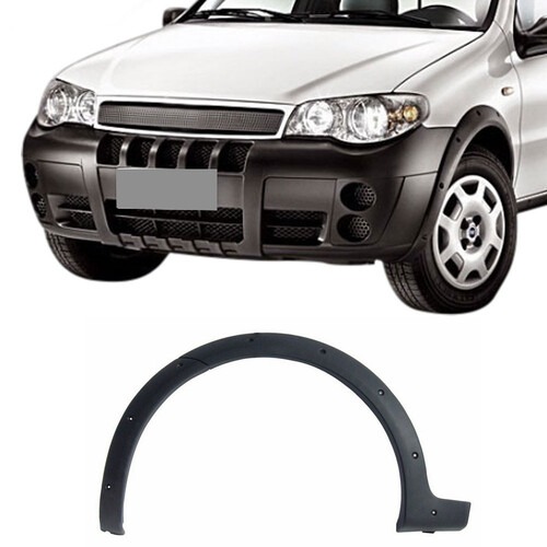 Moldura para-lama Strada Restyling 2 Trekking 2005 a 2012 ADV 2005 a 2008 dianteiro esquerdo preto texturizado - 3409