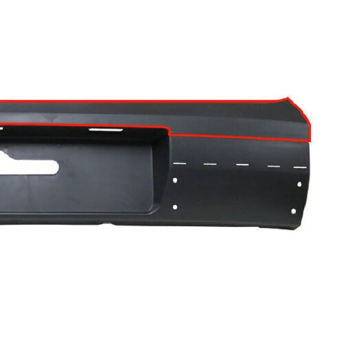 Para-choque Saveiro Cross 2008 a 2016 traseiro central preto liso parcial sem sensor - 6367