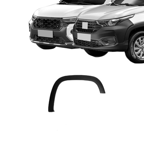 Moldura para-lama Strada End/Free/Volc/Ult/Ranch 2020 a 2025 dianteiro direito preto text - 3594