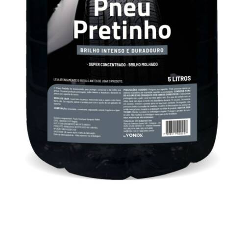 Limpa pneus automotivo pretinho 5L - 2008029 Limpa pneus automotivo pretinho 5L - 2008029