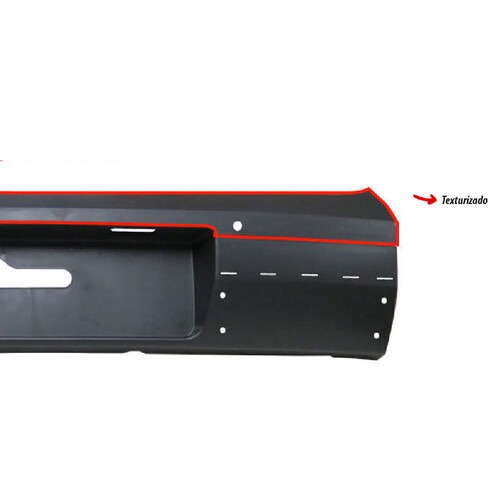 Para-choque Saveiro Cross G5/G6 2008 a 2016 traseiro central preto - 6370