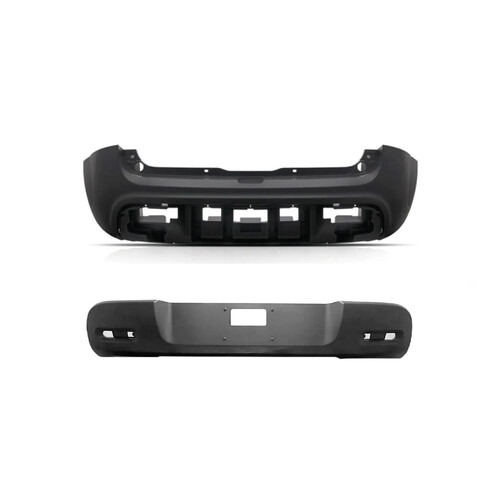 Para-choque Uno 2014 a 2021 traseiro liso + moldura central - 3381K