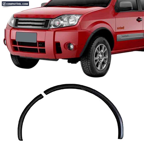 Moldura para Roda Ecosport 2003 a 2012 dianteiro conjunto preto - 2909