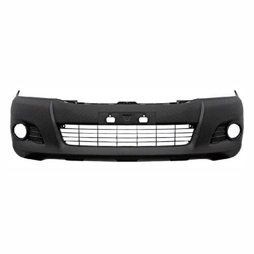 Para-choque Hilux 2012 a 2015 dianteiro preto texturizado com grade - 7064 Para-choque Hilux 2012 a 2015 dianteiro preto texturizado com grade - 7064