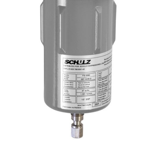 Filtro de ar coalescente 47 p�s 1/2