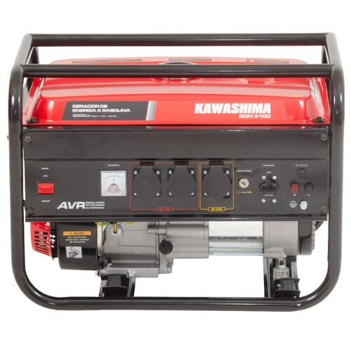 Gerador de energia 3 Kva a gasolina partida manual com AVR bivolt - GGN 3100 110V/220V Gerador de energia 3 Kva a gasolina partida manual com AVR bivolt - GGN 3100 110V/220V