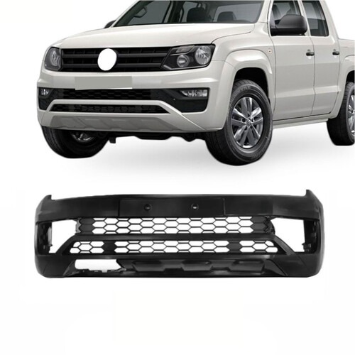 Para-choque Amarok 2017 a 2022 dianteiro preto liso com grade central - 6510 Para-choque Amarok 2017 a 2022 dianteiro preto liso com grade central - 6510