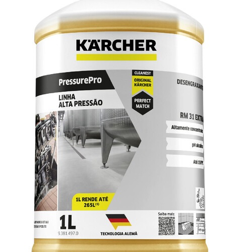 Detergente desengraxante ultra concentrado 1 Litro - PressurePro RM 31 Detergente desengraxante ultra concentrado 1 Litro - PressurePro RM 31
