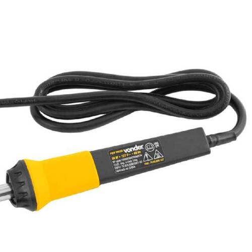 Ferro para solda 30 Watts com ponta cônica - FSV 0030 110V Ferro para solda 30 Watts com ponta cônica - FSV 0030 110V