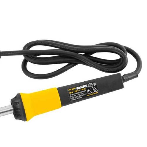 Ferro para solda 30 Watts com ponta cônica - FSV 0030 220V Ferro para solda 30 Watts com ponta cônica - FSV 0030 220V