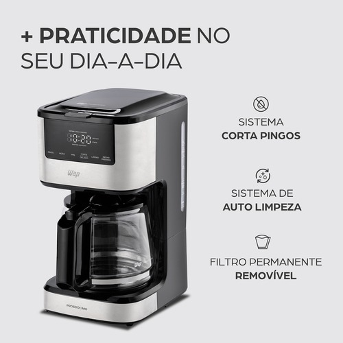 Cafeteira el�trica digital 900W timer program�vel 24H Prosd�cimo - WCD1500  220V