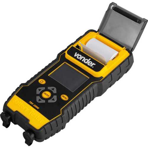 Testador de baterias com impressora - TBV 2000 Testador de baterias com impressora - TBV 2000