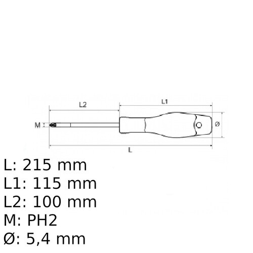 Chave phillips isolada VDE 1/4 Chave phillips isolada VDE 1/4
