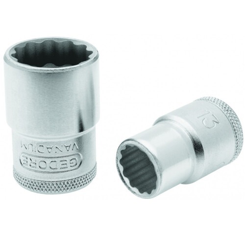 Soquete estriado encaixe 1/2 Soquete estriado encaixe 1/2