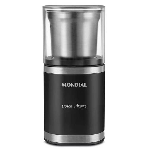 Moedor de café e grãos elétrico 180W em aço inox Dolce Arome - MCF-01-BI 220V Moedor de café e grãos elétrico 180W em aço inox Dolce Arome - MCF-01-BI 220V
