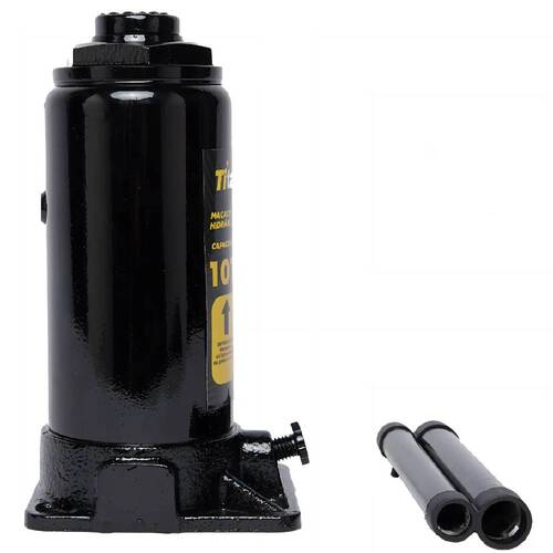 Macaco hidráulico tipo garrafa 10 toneladas - 7426 - Titanium Macaco hidráulico tipo garrafa 10 toneladas - 7426 - Titanium