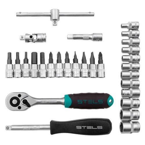 Jogo de Soquete sextavado 4 � 13 mm encaixe 1/4