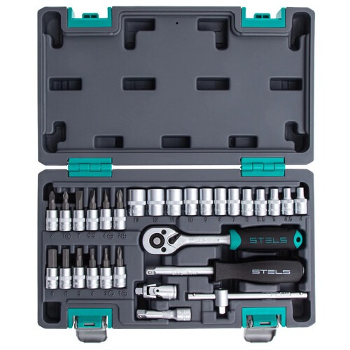 Jogo de Soquete sextavado 4 � 13 mm encaixe 1/4