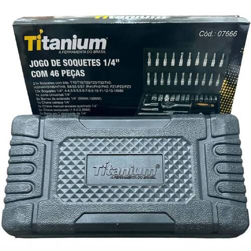 Jogo de soquete sextavado 4 a 14 mm encaixe 1/4 Jogo de soquete sextavado 4 a 14 mm encaixe 1/4