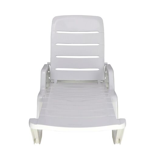 Kit 3 Espregui�adeiras em polipropileno 4 posi��es branca - Leblon