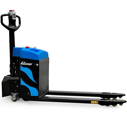 Transpalete elétrico tracionado 2100 kg 680 x 1150 mm com carregador e bateria - TE21 Transpalete elétrico tracionado 2100 kg 680 x 1150 mm com carregador e bateria - TE21