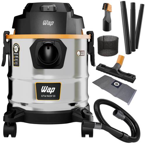 Aspirador de pó e líquido 1600W 12 litros com função soprador - GTW INOX 12i 110V Aspirador de pó e líquido 1600W 12 litros com função soprador - GTW INOX 12i 110V