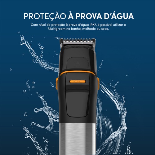 Aparador de pelos e babeador 10 em 1 a prova d'água IPX7 - Multigroom WMG011 110V/220V Aparador de pelos e babeador 10 em 1 a prova d'água IPX7 - Multigroom WMG011 110V/220V