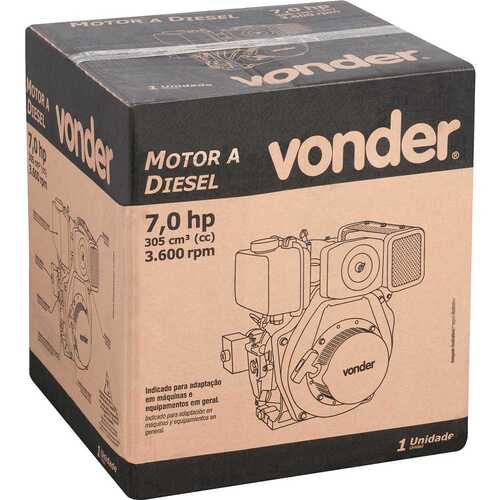 Motor a diesel eixo de 1 Motor a diesel eixo de 1
