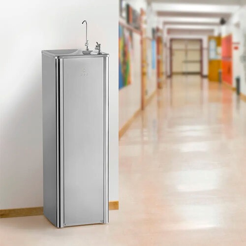 Bebedouro purificador de coluna de pressão aço inox - Puripress 40 110V Bebedouro purificador de coluna de pressão aço inox - Puripress 40 110V