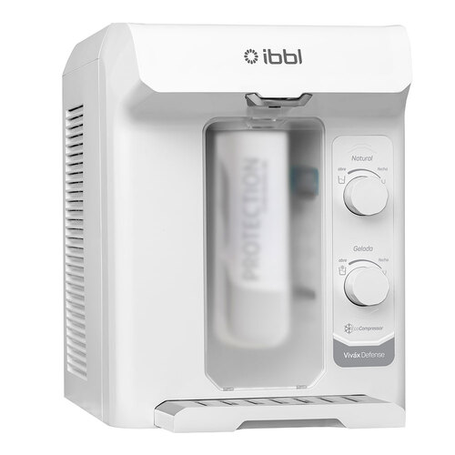 Purificador de �gua natural e gelada com compressor Branco - Viv�x Defense  220V