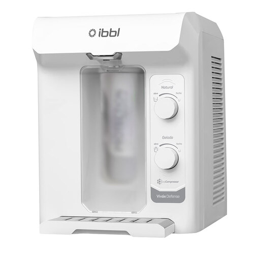 Purificador de �gua natural e gelada com compressor Branco - Viv�x Defense  220V