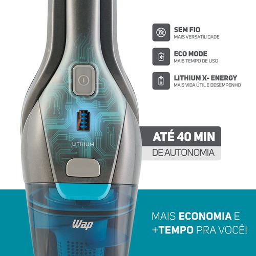 Aspirador de pó vertical a bateria 14,4V com iluminação Led - Eco Rápido 110V/220V Aspirador de pó vertical a bateria 14,4V com iluminação Led - Eco Rápido 110V/220V